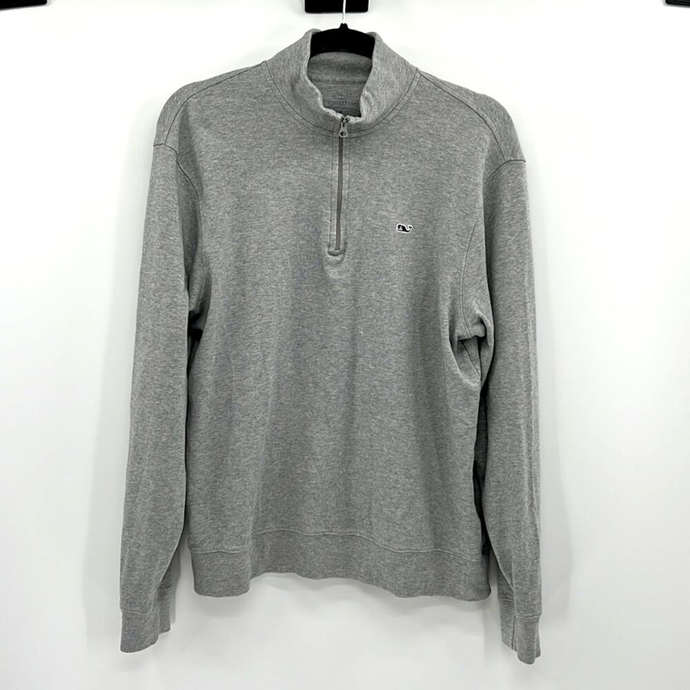 Vineyard Vines 1/4 Zip Pullover - Gray - Small